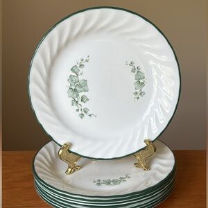 Corelle “Caraway Ivy” Swirl Plates
